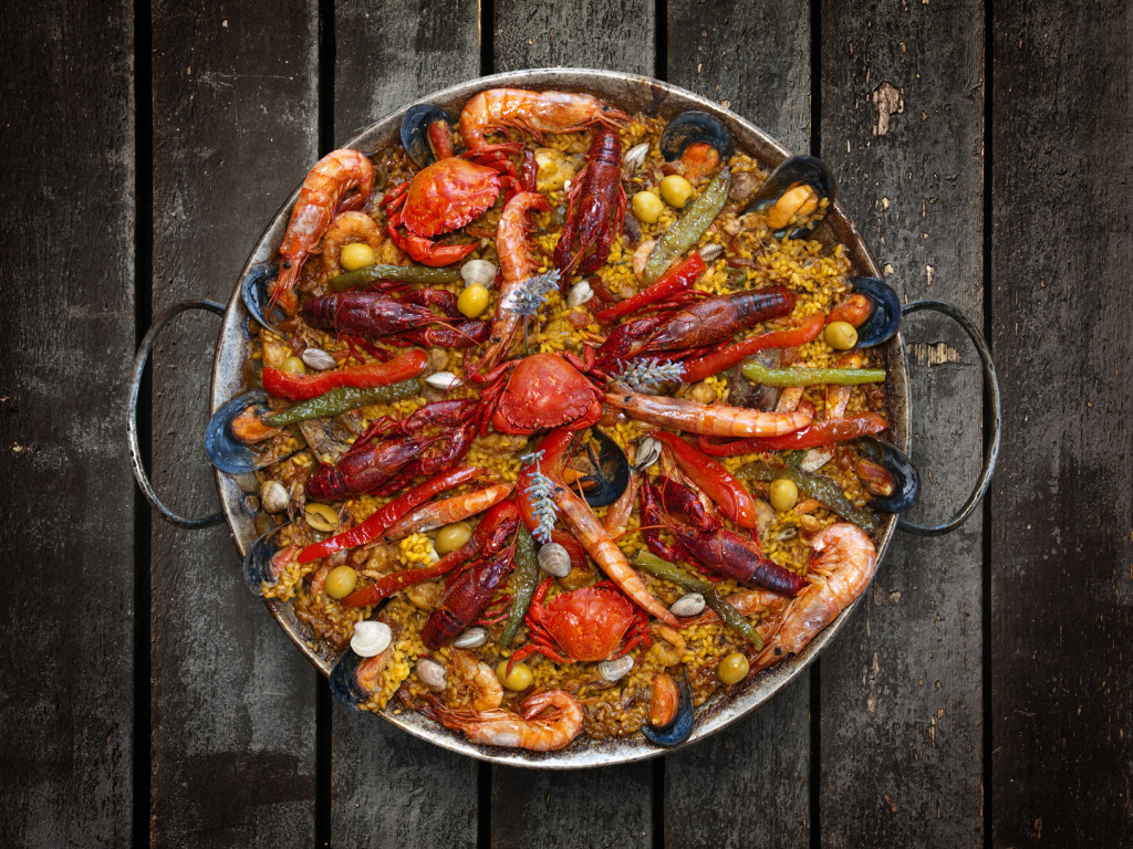 Spanish Traditional Seafood Paella